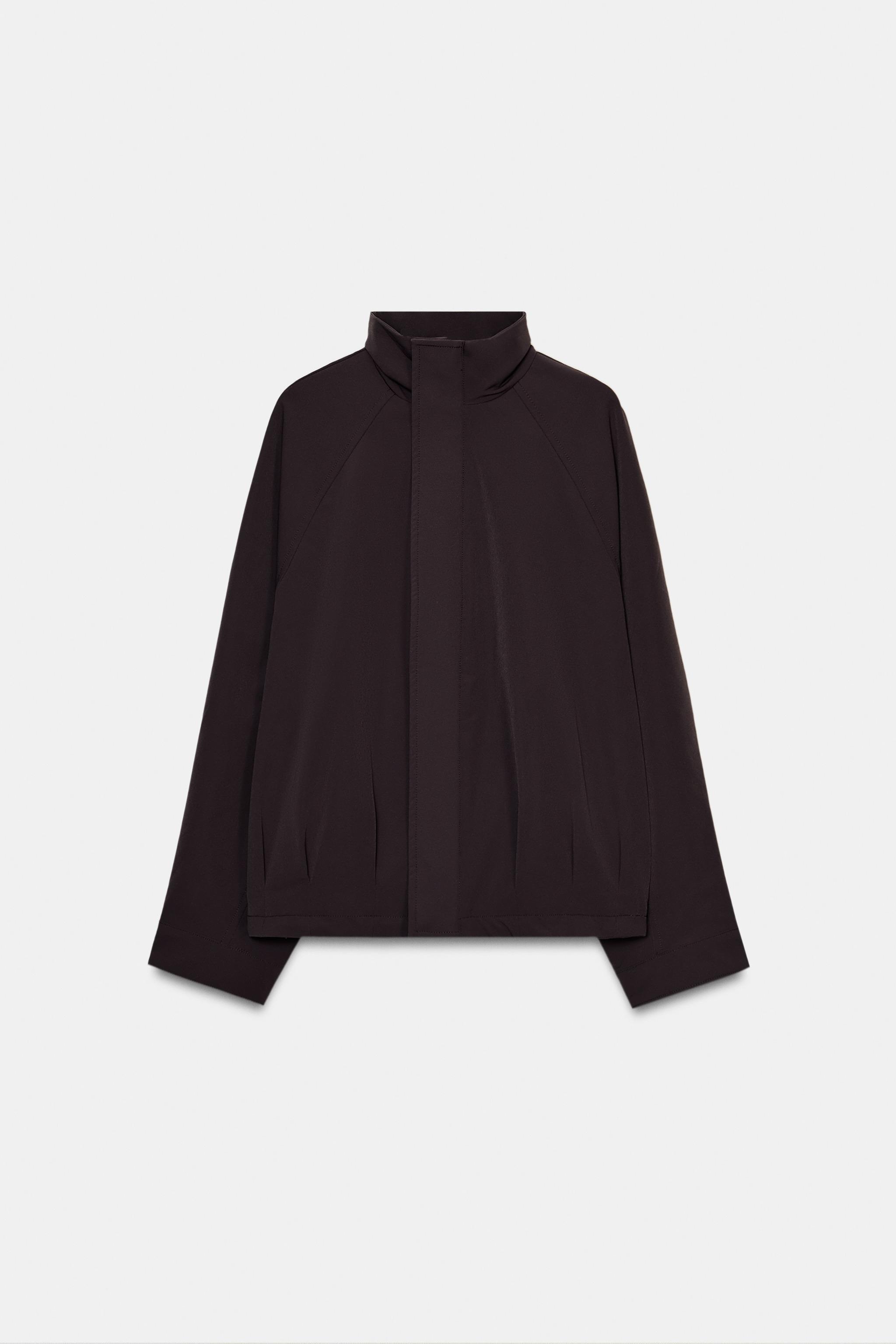 BLOUSON BOMBER OVERSIZE À FERMETURE ÉCLAIR